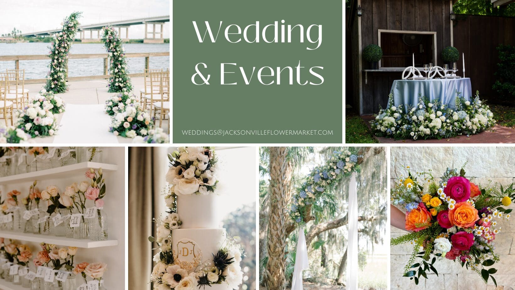 A poster of wedding and events